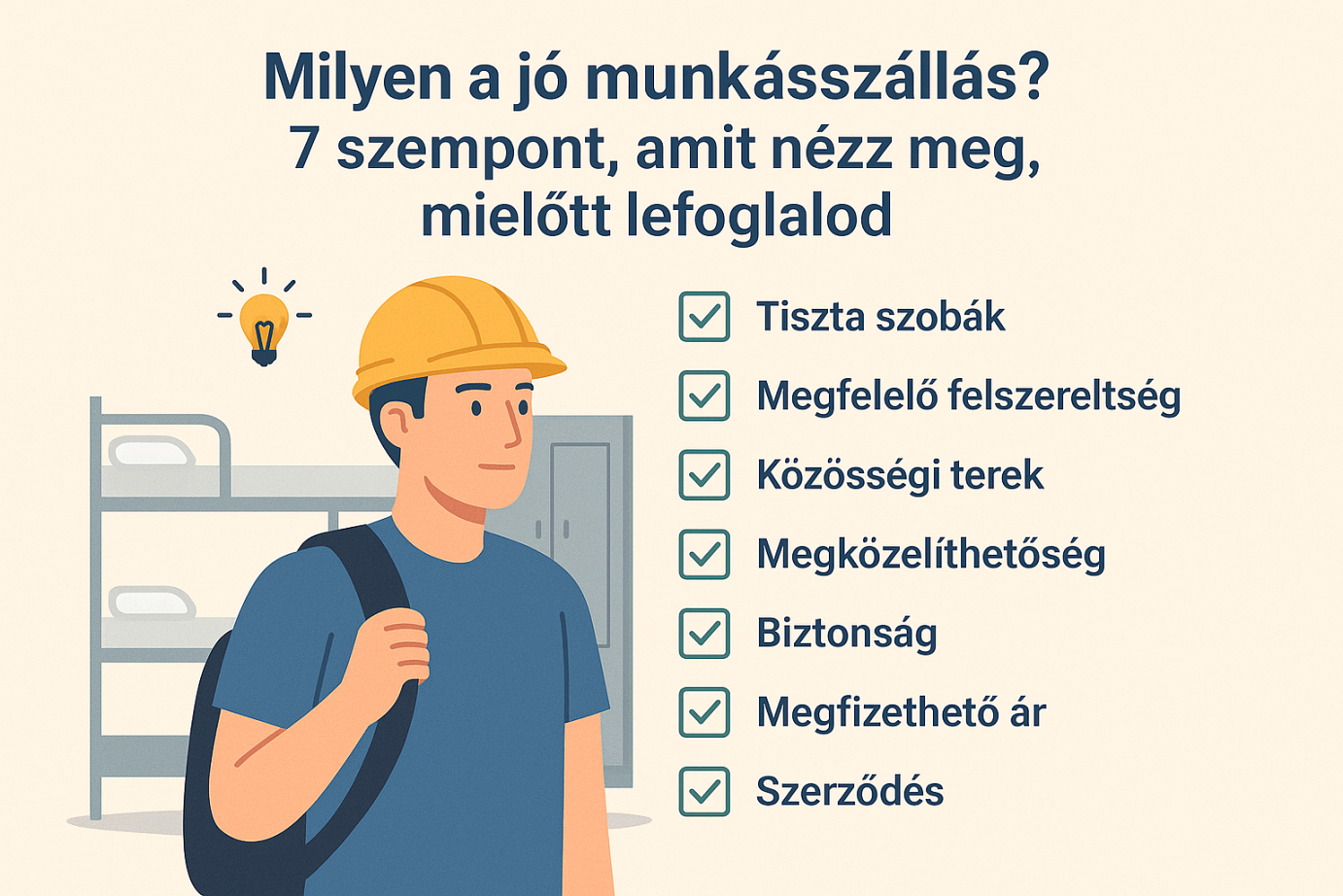 Milyen a jó munkásszállás?